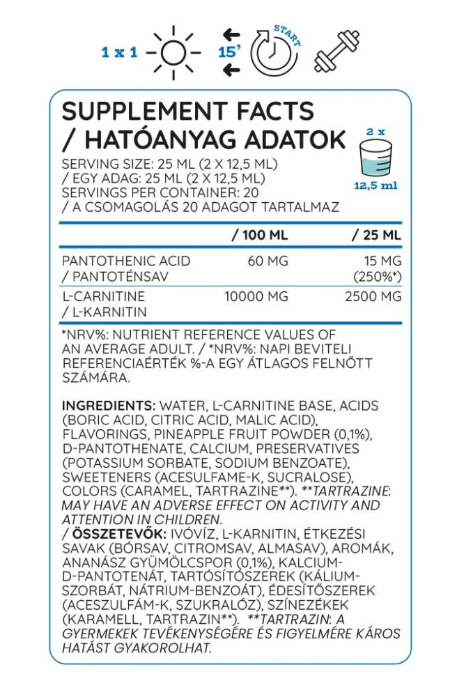 Nutriversum L-Carnitine 2500 mg - FLOW (500 ml