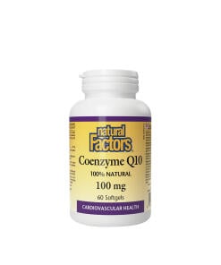 Natural Factors Coenzyme Q10 100 % Natural 100 mg (60 Softgels) - Eco Supplements CZ