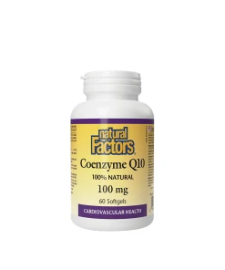 Natural Factors Coenzyme Q10 100 % Natural 100 mg (60 Softgels) - Eco Supplements CZ