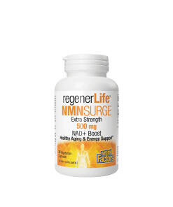 Natural Factors regenerLife NMNSurge NAD+ Boost 500 mg (30 Capsules)