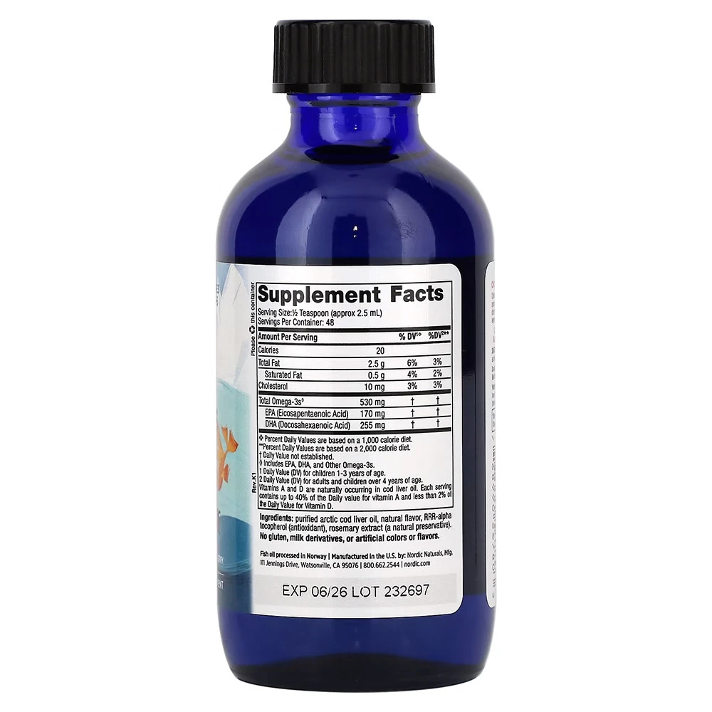 530mg Omega-3 Strawberry (EAN 768990891281) - 119 ml. - Eco Supplements CZ