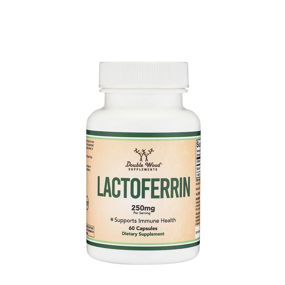 Double Wood Supplements Lactoferrin (60 Capsules) - Eco Supplements CZ