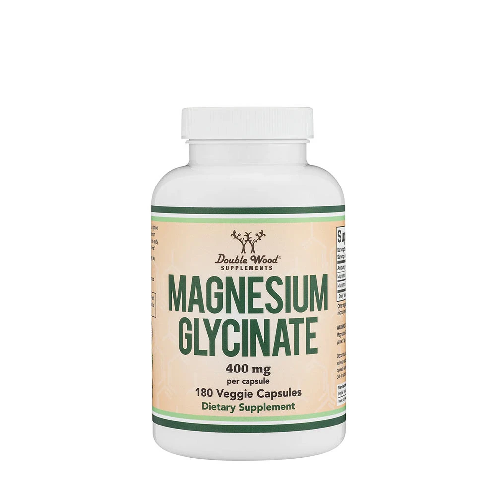 Double Wood Supplements Magnesium Glycinate (180 Capsules) - Eco Supplements CZ