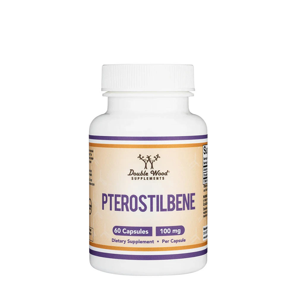 Double Wood Supplements Pterostilbene (60 Capsules) - Eco Supplements CZ