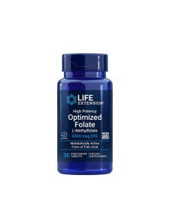 High Potency Optimized Folate - 30 vegetarian tabs - Eco Supplements CZ
