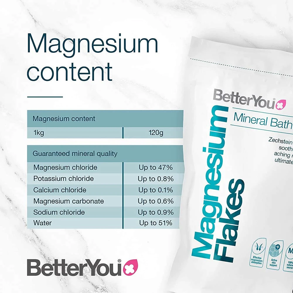 BetterYou Magnesium Flakes 1000g - Obrázek 2