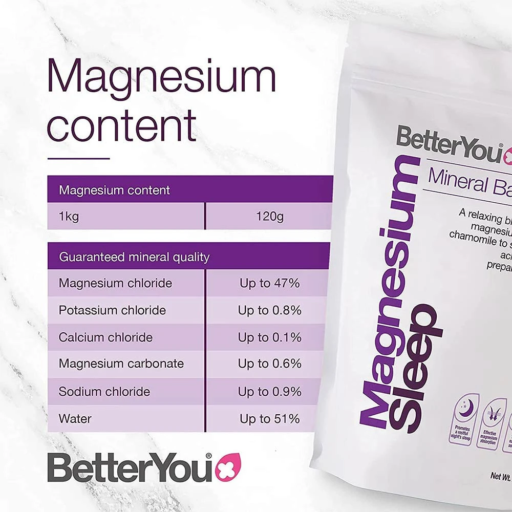 BetterYou Magnesium Flakes Sleep 1000g - Obrázek 2