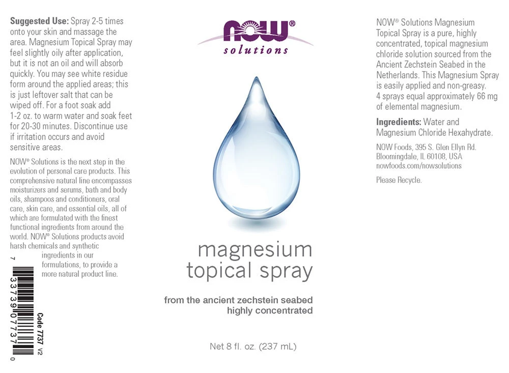 NOW Foods Magnesium Topical Sprej 237 ml - Obrázek 2
