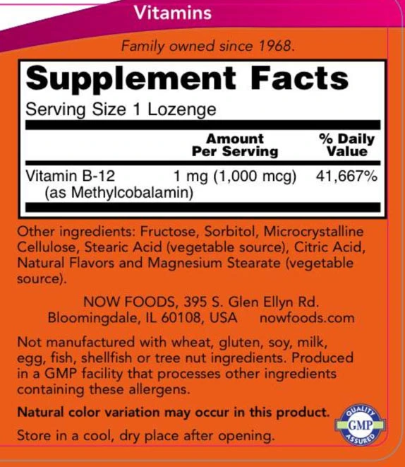 1000mcg - 100 lozenges - Eco Supplements CZ