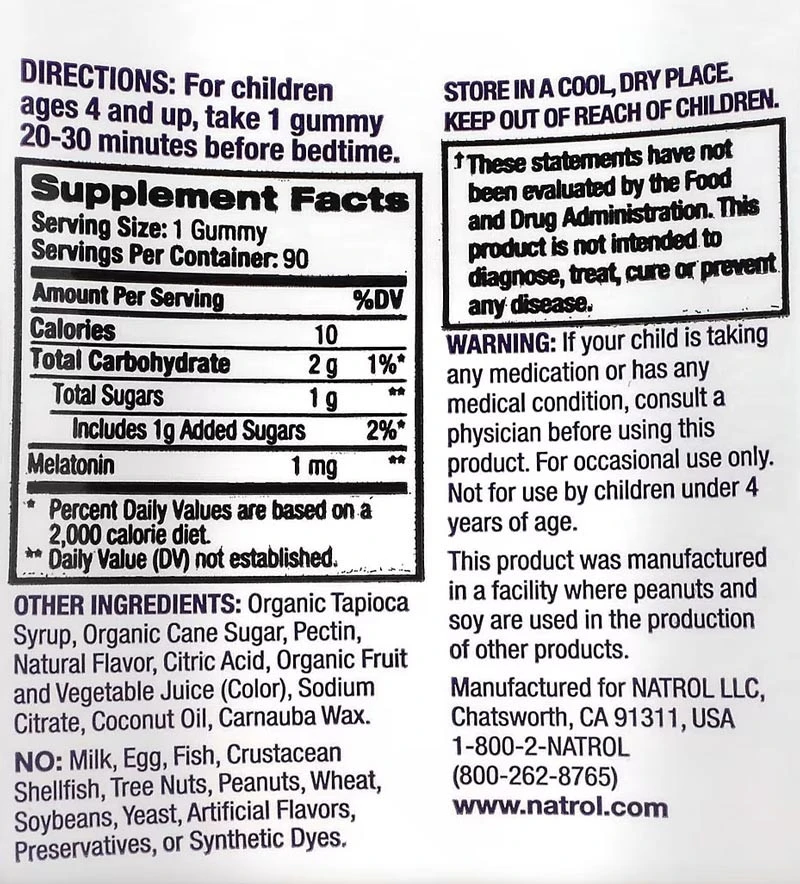 Natrol Kids Melatonin Berry Gumové bonbóny 90 ks - Obrázek 5