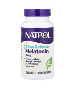 Natrol Melatonin Time Release 3 mg (100 Tablets) - Eco Supplements CZ