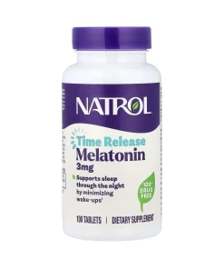 Natrol Melatonin Time Release 3 mg (100 Tablets) - Eco Supplements CZ