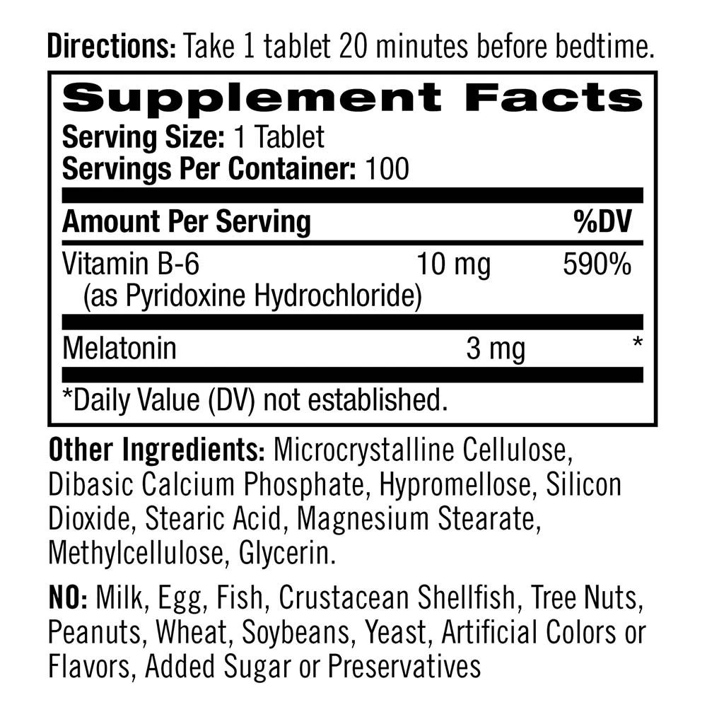 Natrol Melatonin Time Release 3 mg 100 Retardovaných tablet - Obrázek 7