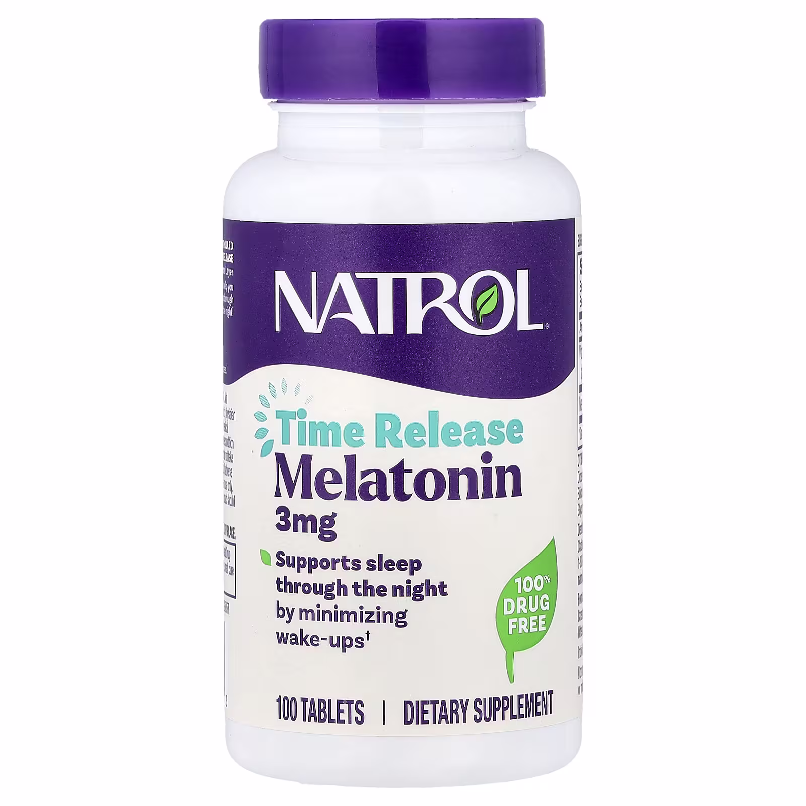 Natrol Melatonin Time Release 3 mg (100 Tablets) - Eco Supplements CZ