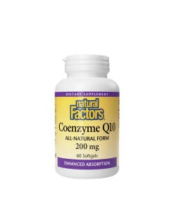 Natural Factors Coenzyme Q10 100 % Natural  (60 Softgels) - Eco Supplements CZ