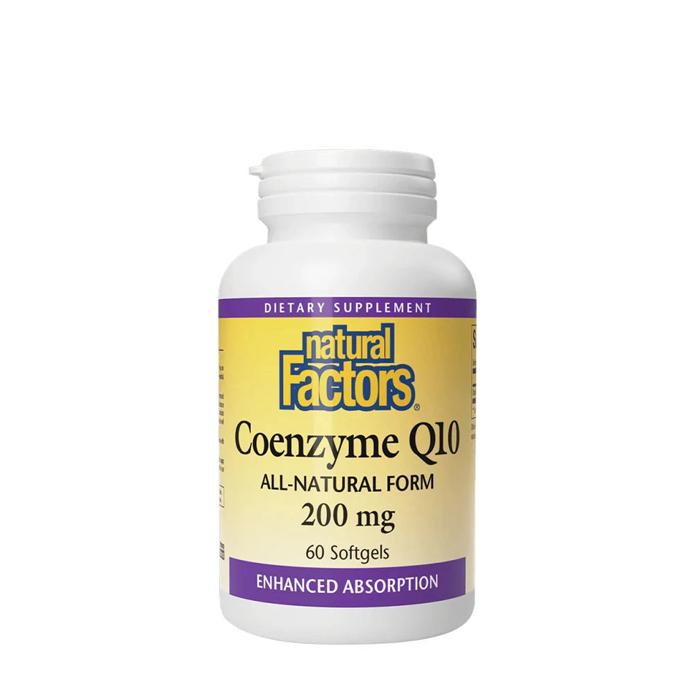 Natural Factors Coenzyme Q10 100 % Natural (60 Softgels) - Eco Supplements CZ