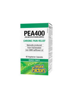 Natural Factors PEA400 Palmitoylethanolamide (90 Veggie Capsules) - Eco Supplements CZ