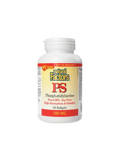 Natural Factors PS PHOSPHATIDYLSERINE 100 MG  (60 Softgels) - Eco Supplements CZ