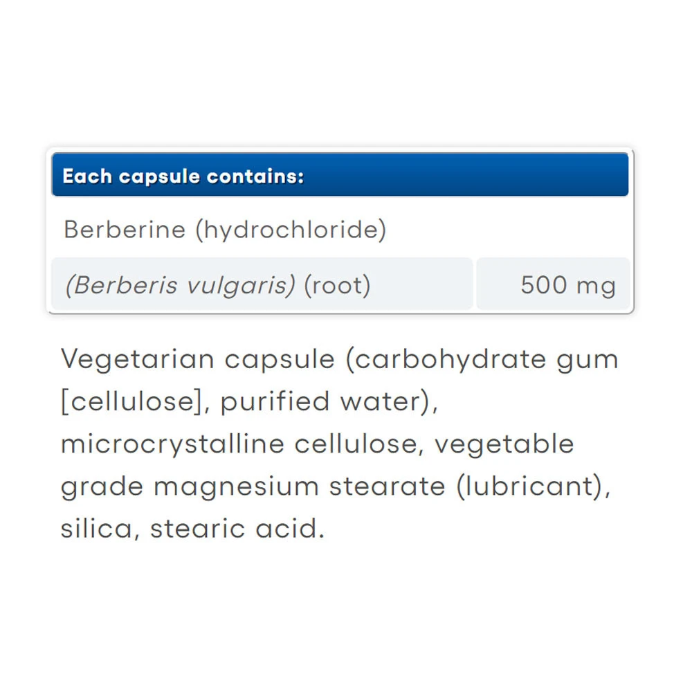 Natural Factors WellBetX Berberine 500 mg 60 Kapsle - Obrázek 2