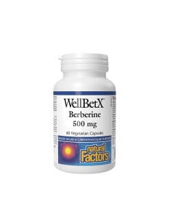 Natural Factors WellBetX Berberine 500 mg (60 Capsules) - Eco Supplements CZ