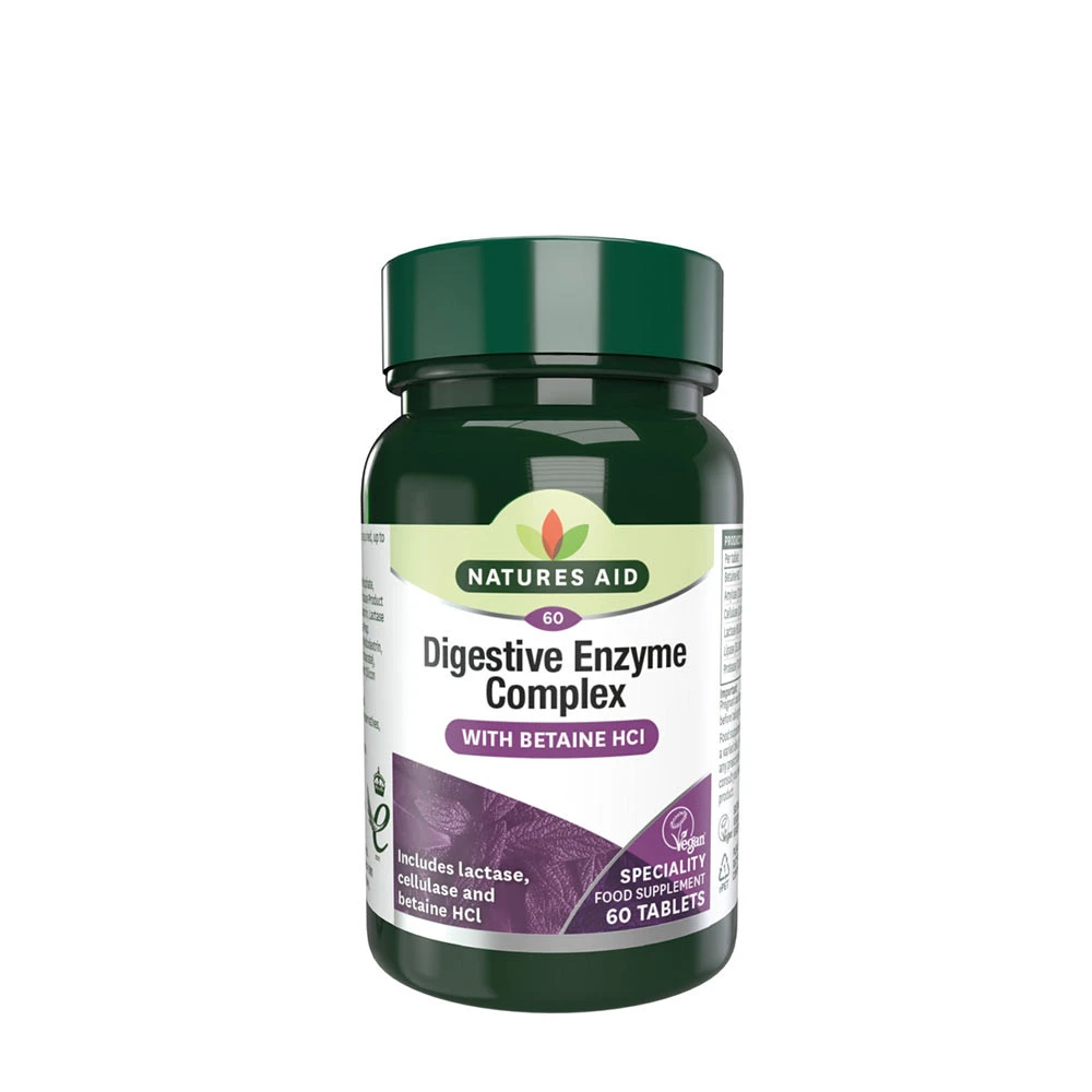 Natures Aid Digestive Enzyme Complex (60 Tablets) - Eco Supplements CZ