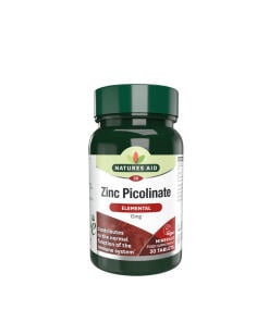 Natures Aid Zinc Picolinate 15 mg (30 Tablets) - Eco Supplements CZ