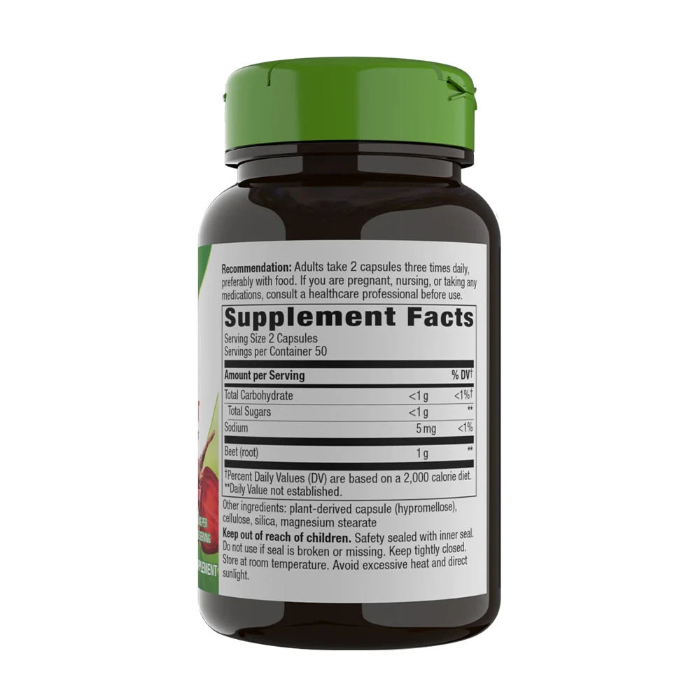 Natures Way Beet Root 100 Kapsle - Obrázek 4