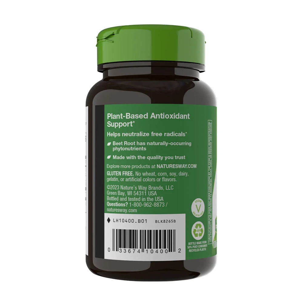 Natures Way Beet Root 100 Kapsle - Obrázek 8