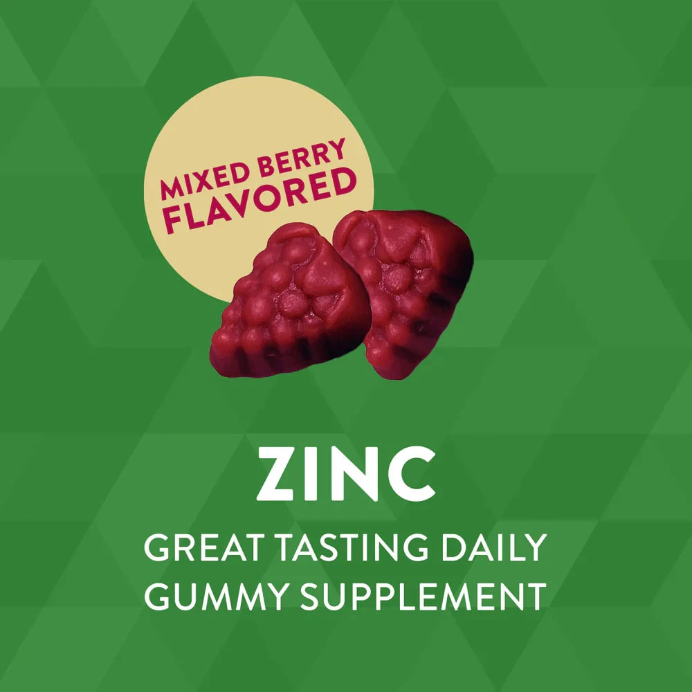 Nature's Way Zinc Gumové bonbóny 120 ks Mixed Berry - Obrázek 6