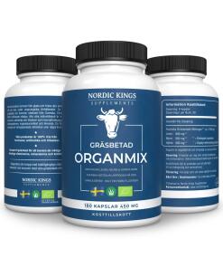 Nordic Kings 100% Grass-Fed Organic Organ Mix – 180 Capsules - Eco Supplements CZ