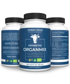 Nordic Kings 100% Grass-Fed Organic Organ Mix – 180 Capsules - Eco Supplements CZ