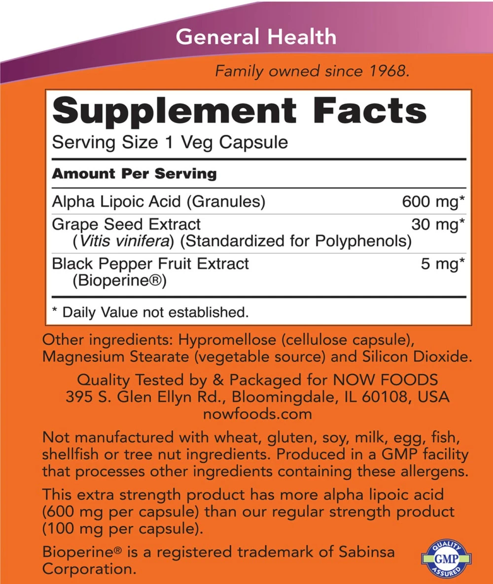 Extra Strength 600 mg (60 Veg Capsules) - Eco Supplements CZ