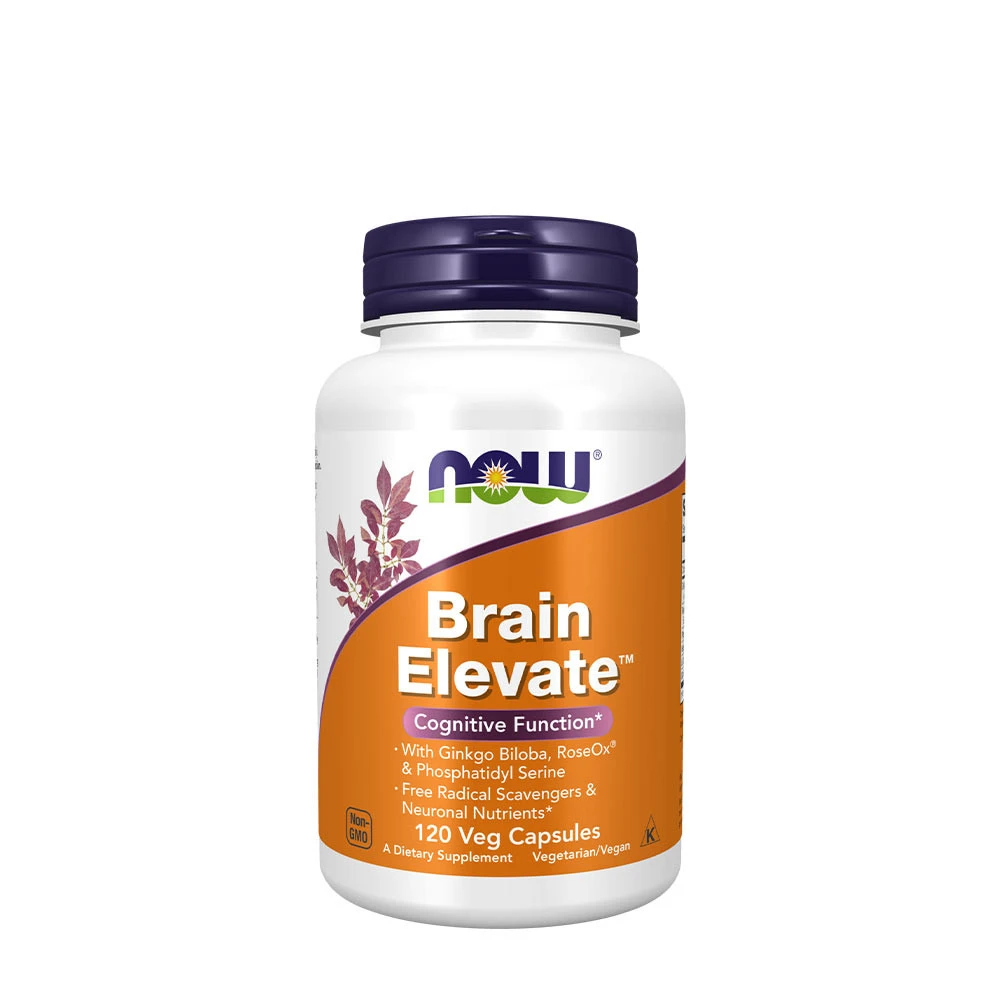 Now Foods - Brain Elevate Veg Capsules (120 Veg Capsules) - Eco Supplements CZ