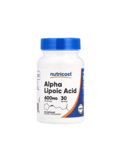 Nutricost Alpha Lipoic Acid 600 mg (60 Capsules) - Eco Supplements CZ