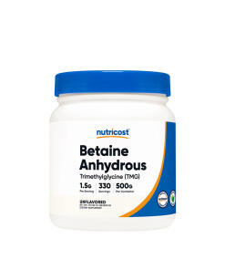 Nutricost Betaine Anhydrous (TMG) Powder (500 g) - Eco Supplements CZ