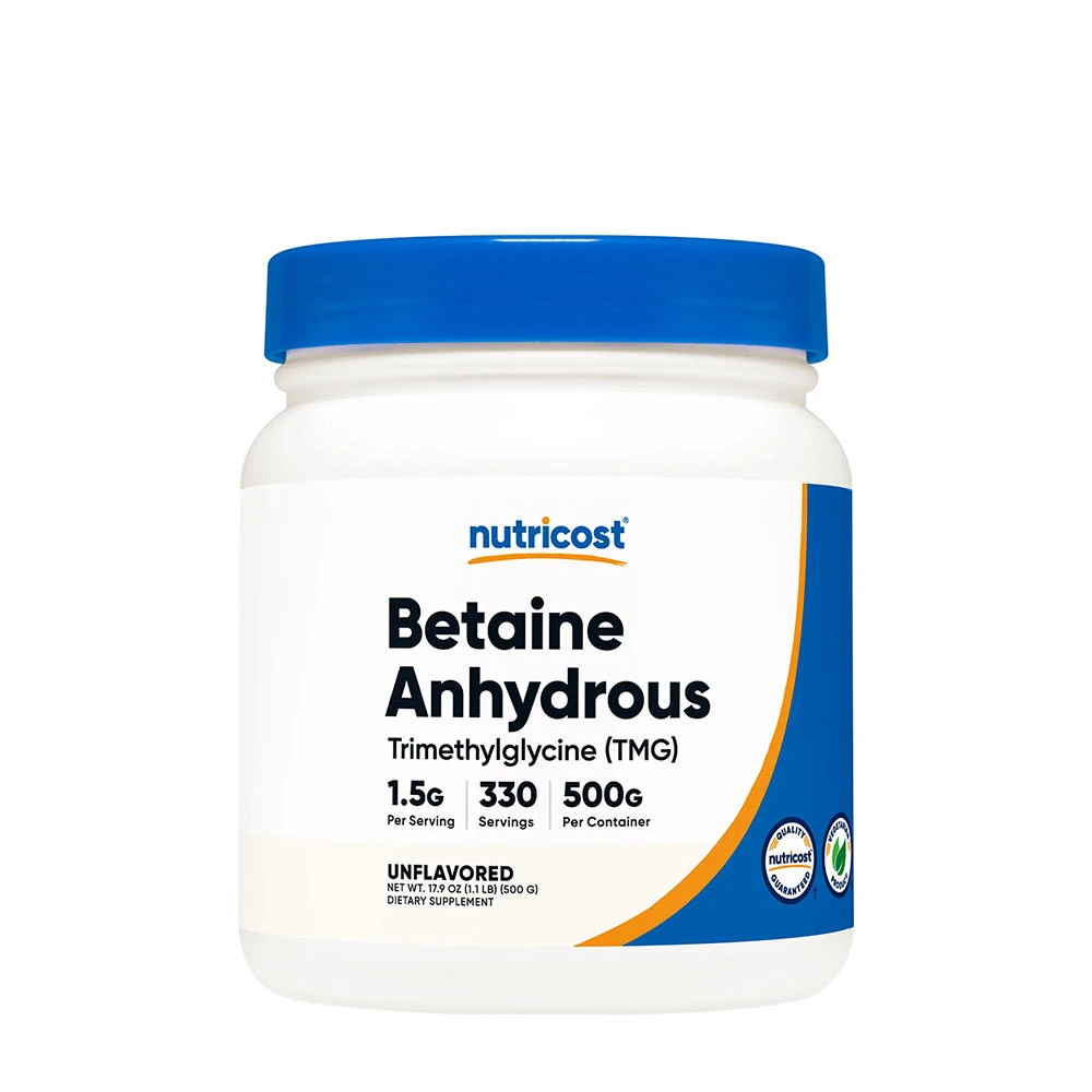 Nutricost Betaine Anhydrous (TMG) Powder (500 g) - Eco Supplements CZ