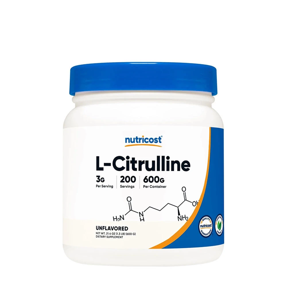 Nutricost L-Citrulline (Base) Powder (600 g) - Eco Supplements CZ
