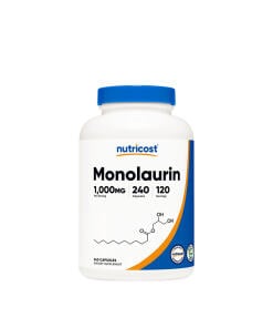 Nutricost Monolaurin Capsules (240 Capsules) - Eco Supplements CZ