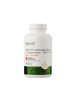 Ostrovit KSM-66 Ashwagandha® + Magnesium + B6 P-5-P (90 Veg Capsules) - Eco Supplements CZ