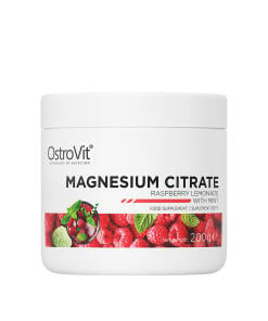 Ostrovit Magnesium Citrate - raspberry lemonade with mint (200 g) - Eco Supplements CZ
