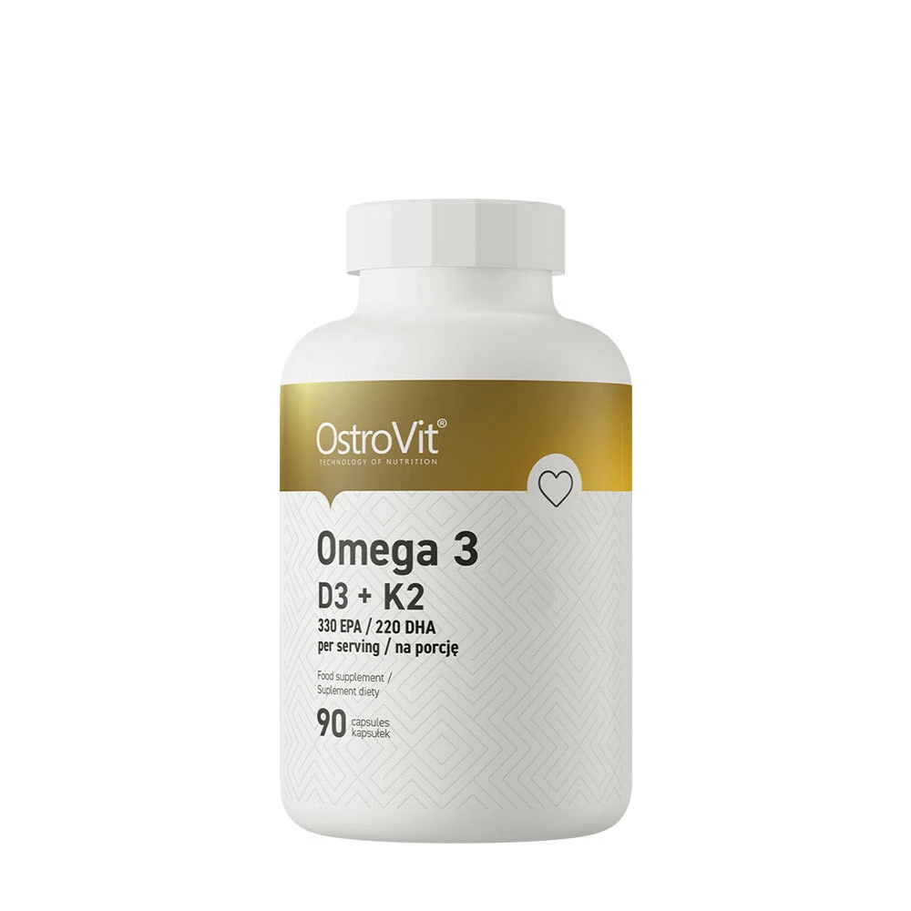Ostrovit Omega 3 D3 + K2 (90 Capsules) - Eco Supplements CZ