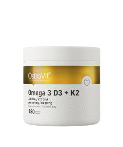 Ostrovit Omega 3 D3+K2 (180 Capsules) - Eco Supplements CZ