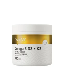 Ostrovit Omega 3 D3+K2 (180 Capsules) - Eco Supplements CZ