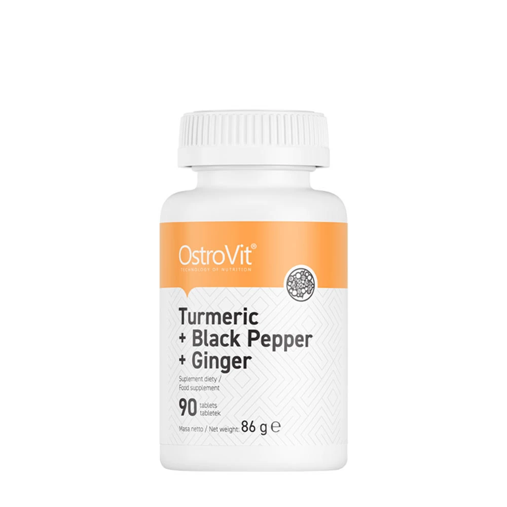 Ostrovit Turmeric + Black Pepper + Ginger (90 Tablets) - Eco Supplements CZ