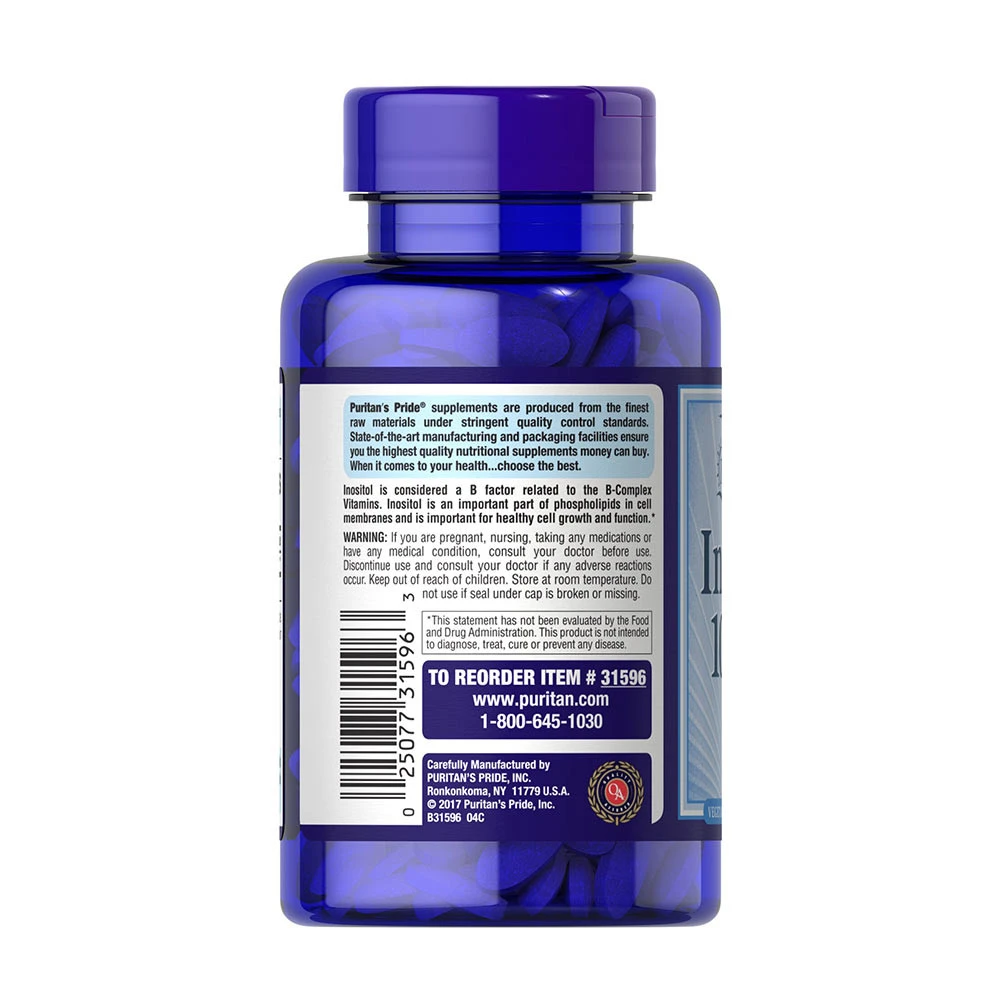 Puritan's Pride Inositol 1000 mg Tablety 90 ks - Obrázek 3