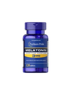 Puritans Pride Melatonin 3 mg (120 Tablets) - Eco Supplements CZ