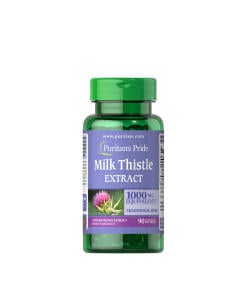 Puritans Pride Milk Thistle 4:1 Extract 1000 mg (Silymarin) (90 Softgels) - Eco Supplements CZ