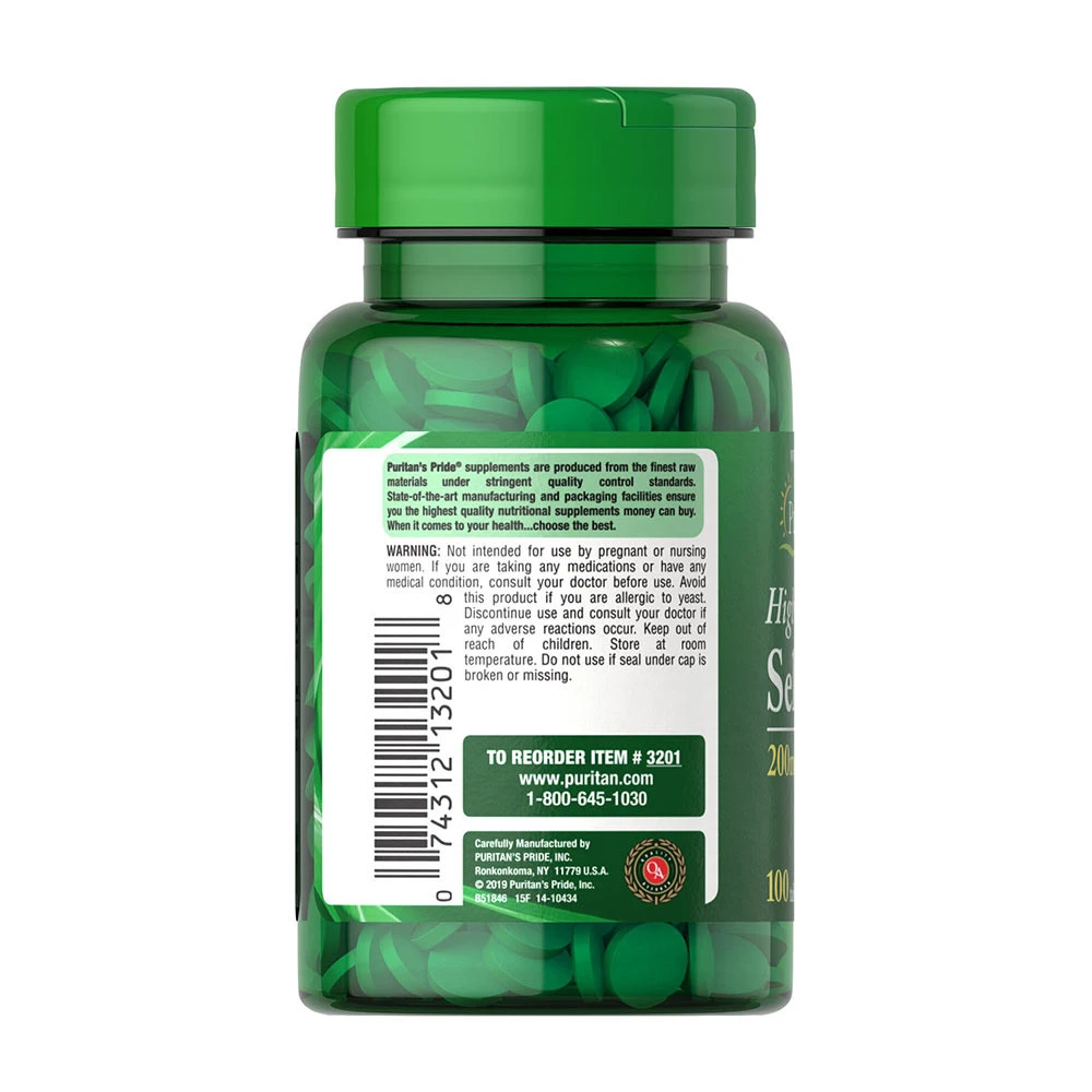 Puritan's Pride Selenium 200 mcg 100 Tablet - Obrázek 7