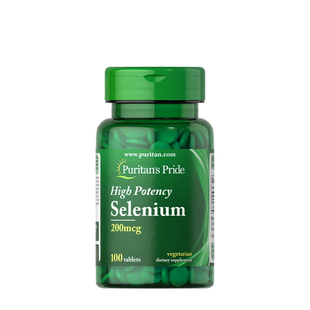 Puritan's Pride Selenium 200 mcg (100 Tablets) - Eco Supplements CZ