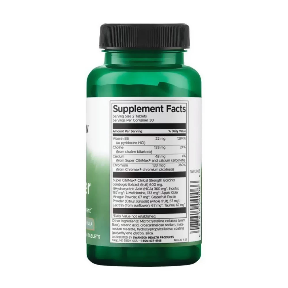 Swanson Fat Burner 60 Tablet - Obrázek 2